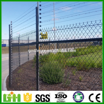 50x50mm factory price high qaulity sports ground pvc coated metal mesh chain link fence for sale